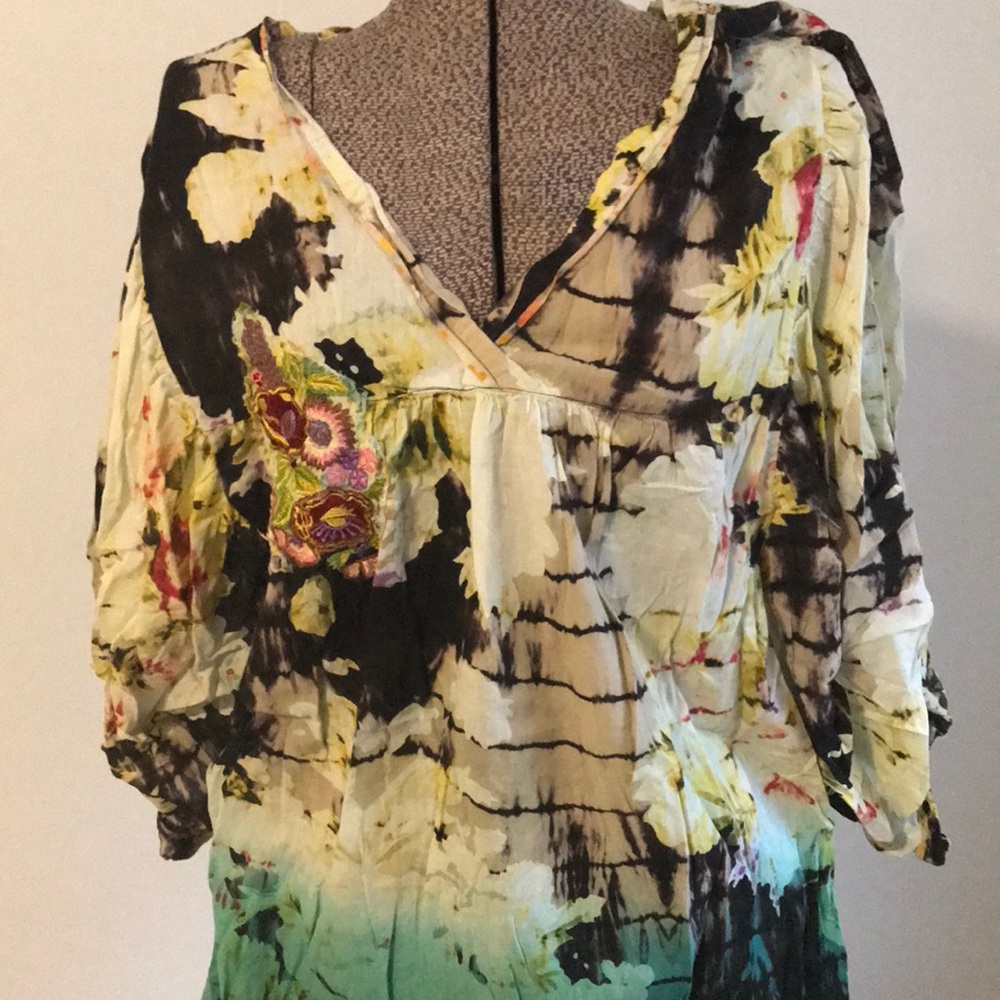 Dip dye boho top